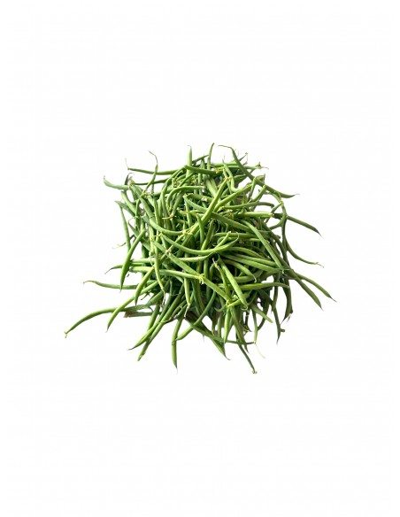 Fagiolini verdi freschi raccolti a mano