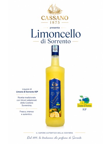 Limoncello di Sorrento IGP 100 cl Cassano