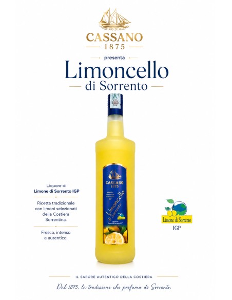 Limoncello di Sorrento IGP 100 cl Cassano