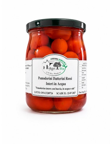 Pomodorini Datterini Rossi Interi in Acqua Agri...