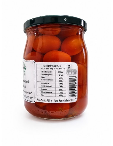 Pomodorini Datterini Rossi Interi in Acqua Agri...