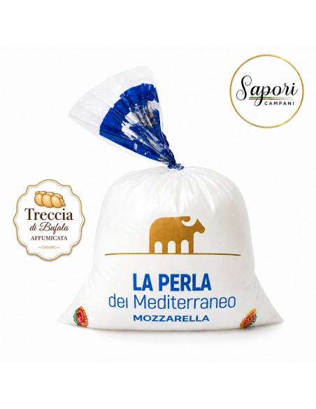 La Perla del Mediterraneo - Treccia di Bufala Affumicata 1 kg