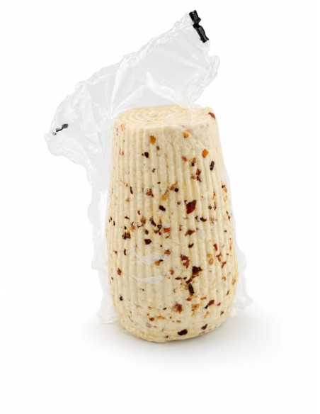 Sapori Campani - il Gusto del Tempo la Tradizione di Sempre - Ricotta Salata al Peperoncino Stagionata 420 g