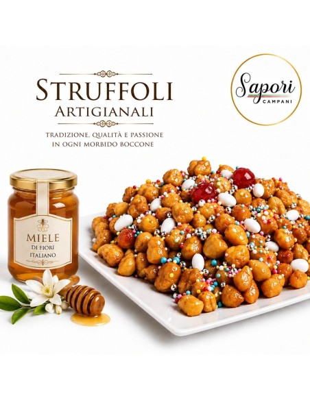 Dolci Tradizionali di Napoli : L'autentica Dolcezza Partenopea - Struffoli Artigianali 500 g