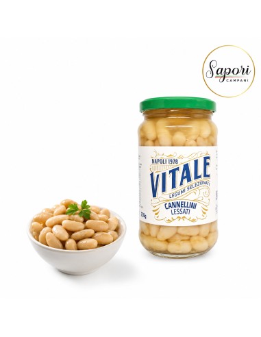Fagioli Cannellini Lessati 350g – 12 Pezzi