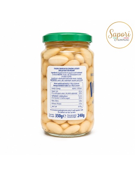 Fagioli Bianchi di Spagna Lessati – 12 Pezzi