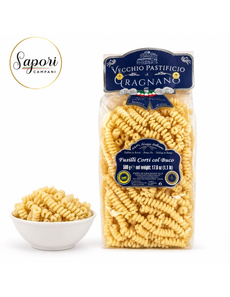 Pasta di Gragnano - Fusilli Corti col Buco 500g