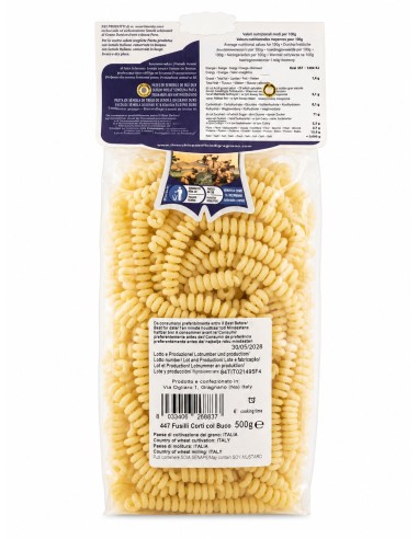 Pasta di Gragnano - Fusilli Corti col Buco 500g