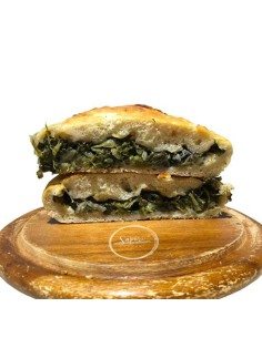 La pizza con le scarole paesane, cotta nel forno a legna 2