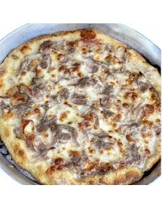 Pizza cipolla e pancetta del Bobb nel ruoto