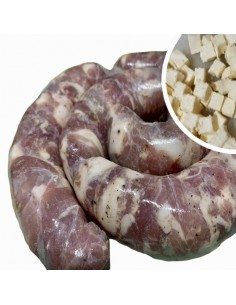 Salsiccia fresca di maiale con provola di Agerola, tagliata a punta di coltello 2