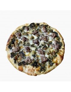 Pizza nel ruoto del Bobb con sasicc e friariell