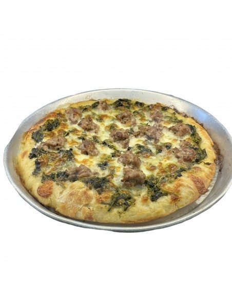 Pizza con salsiccia e friarielli del Bobb nel ruoto